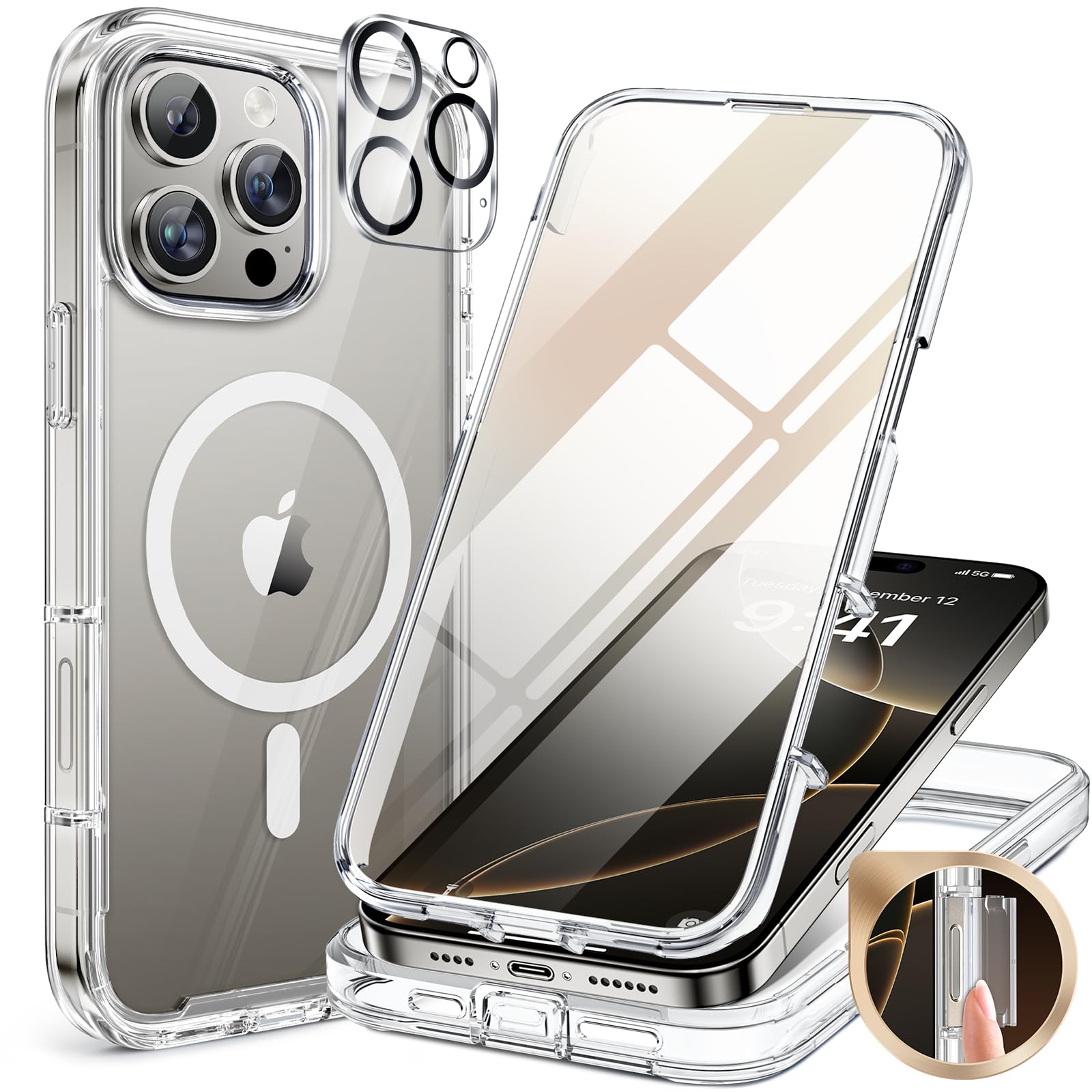 Amazon.com: Miracase for iPhone 16 Pro Max Case 6.9'', [Bubble